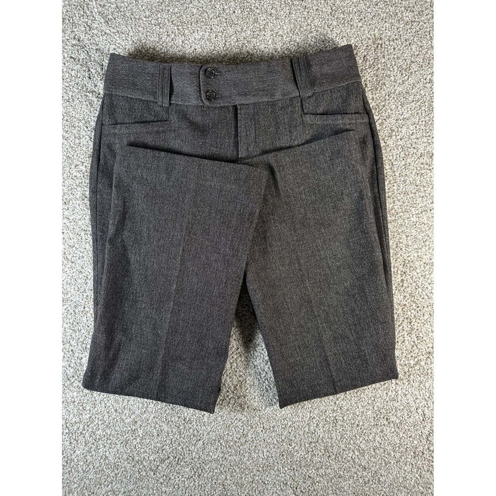 Banana Republic Sloan Fit Pants 6P Charcoal Grey Stretch Bootcut Dress Trousers